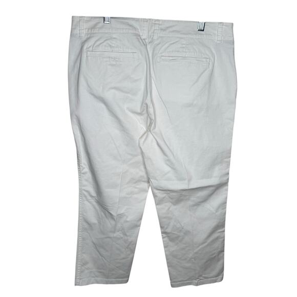 Crown & Ivy Charlotte Pants Tan Flat Front Size 10 - Picture 6 of 13